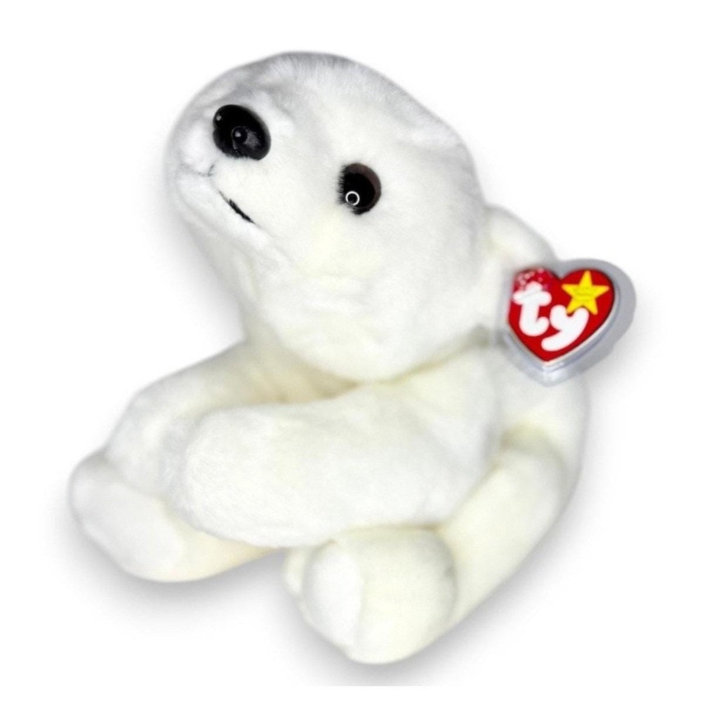 Chilly the Polar Bear | Arctic Snowball | Mint Heart Tag TY Beanie Buddy